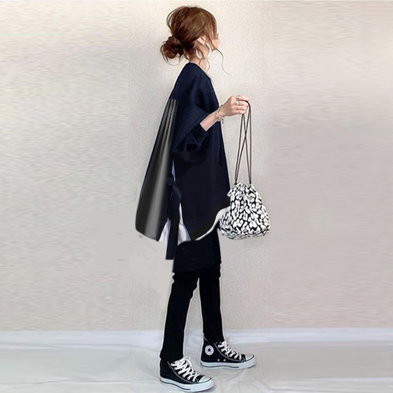 パンツセットアップ バックプリーツ切替ゆるトップスパンツセット