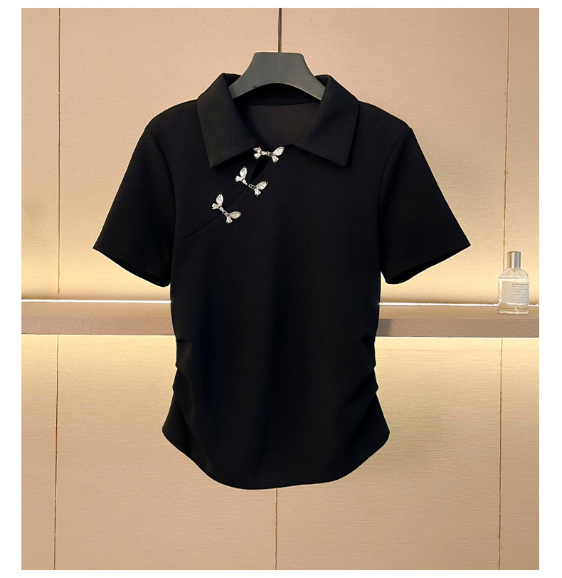 パンツセットアップ 鶴刺繍入り上品ワイドパンツセット