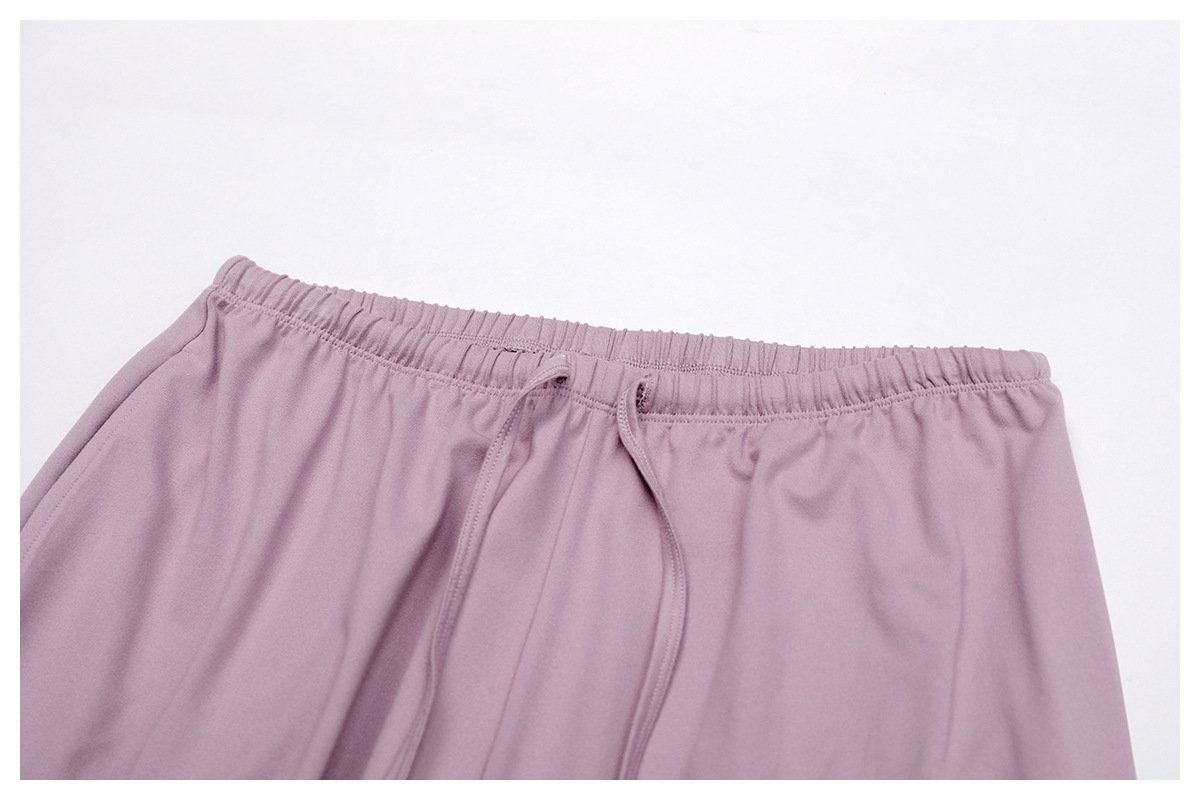 パンツセットアップ ホルターネックワイドパンツセット