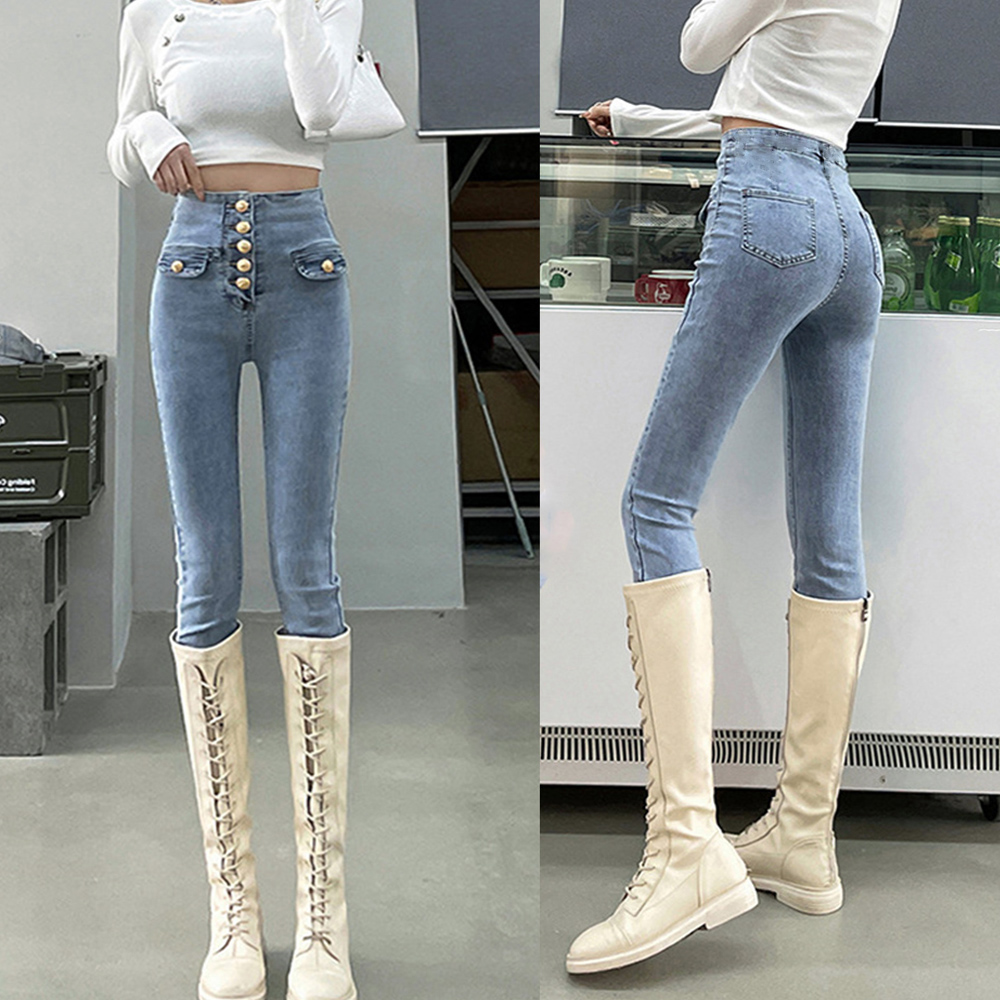 パンツセットアップ ハイウエスト ワイド デニムパンツ レディース フロントボタン