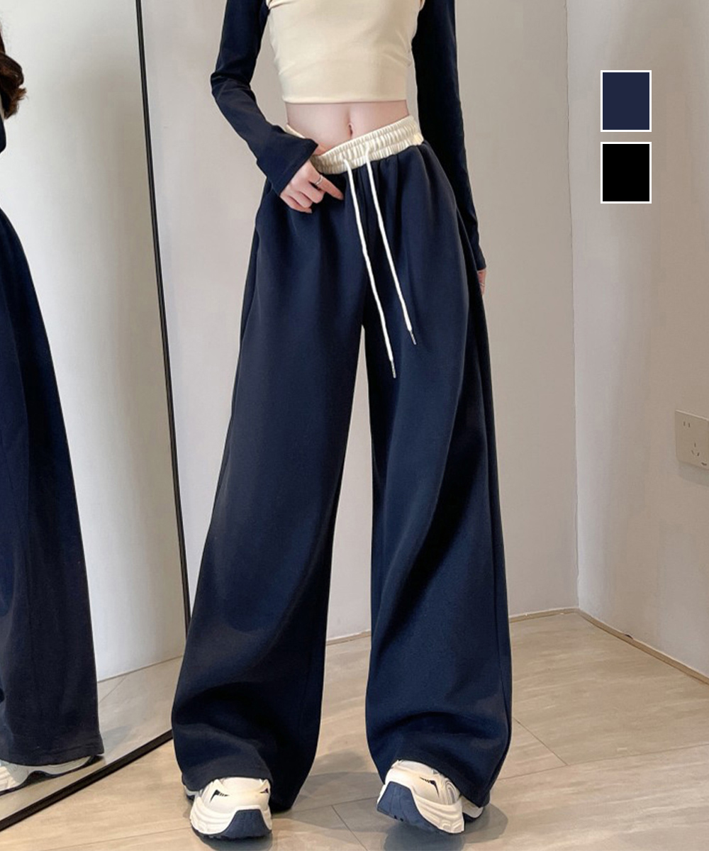 パンツセットアップ レディース ワイド スウェットパンツ ゆったり楽ちん