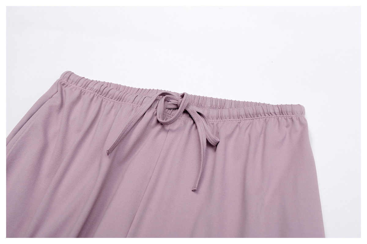 パンツセットアップ ホルターネックワイドパンツセット