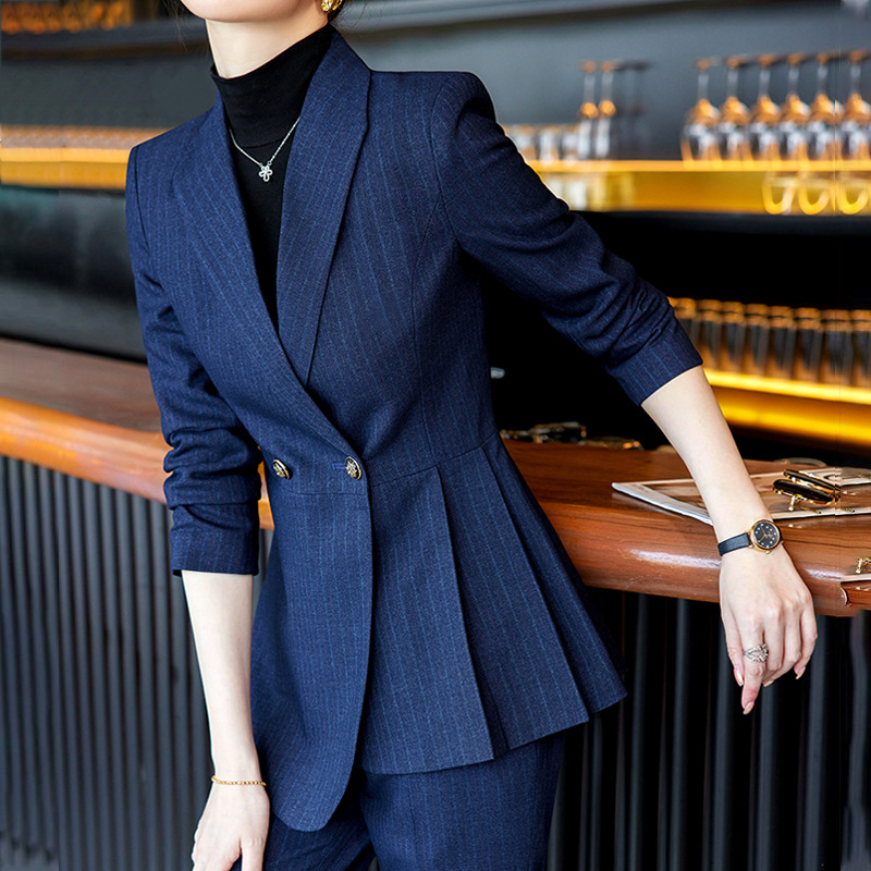 パンツセットアップ ダブルボタンウエストマークジャケットパンツセットアップスーツ