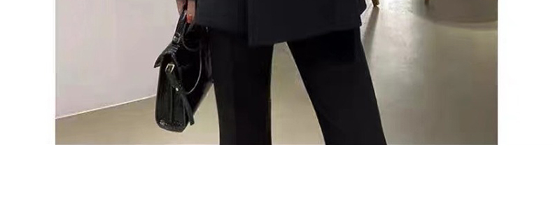 パンツセットアップ 洗練されたダブルブレストジャケット二点式パンツセットアップ