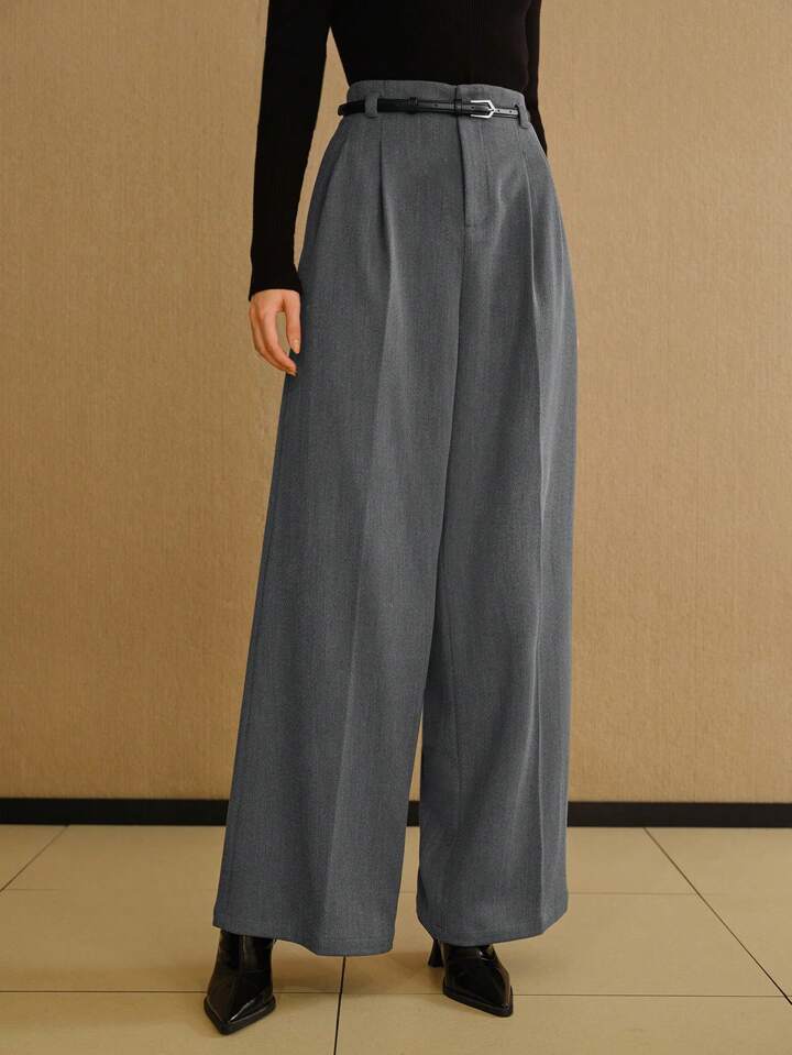 パンツセットアップ ハイウエストワイドパンツセットアップ