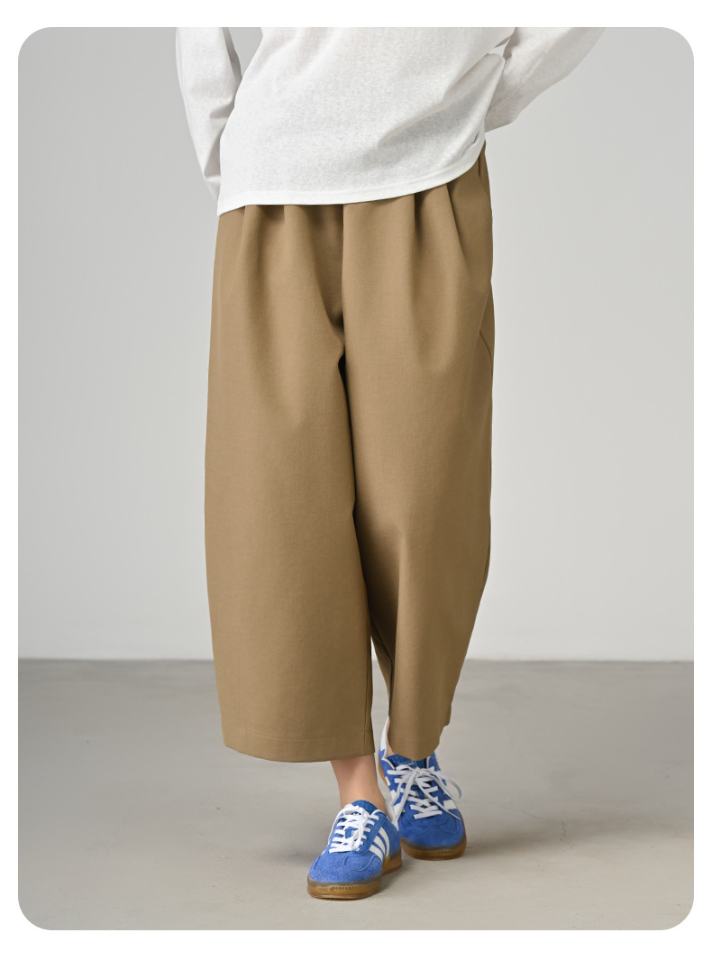パンツセットアップ リラックスドレープワイドパンツ