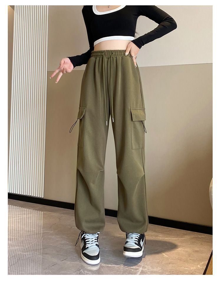 パンツセットアップ カーゴポケット付きリラックスワイドパンツ