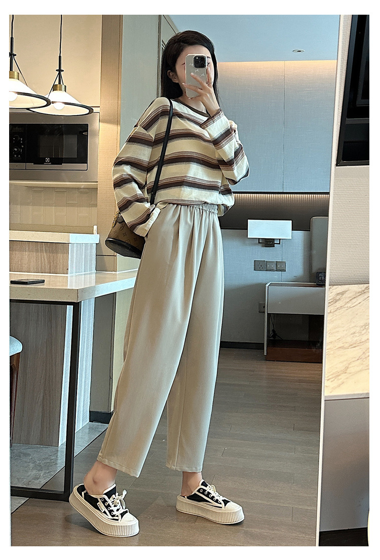 パンツセットアップ ゆったりシルエット美脚パンツ