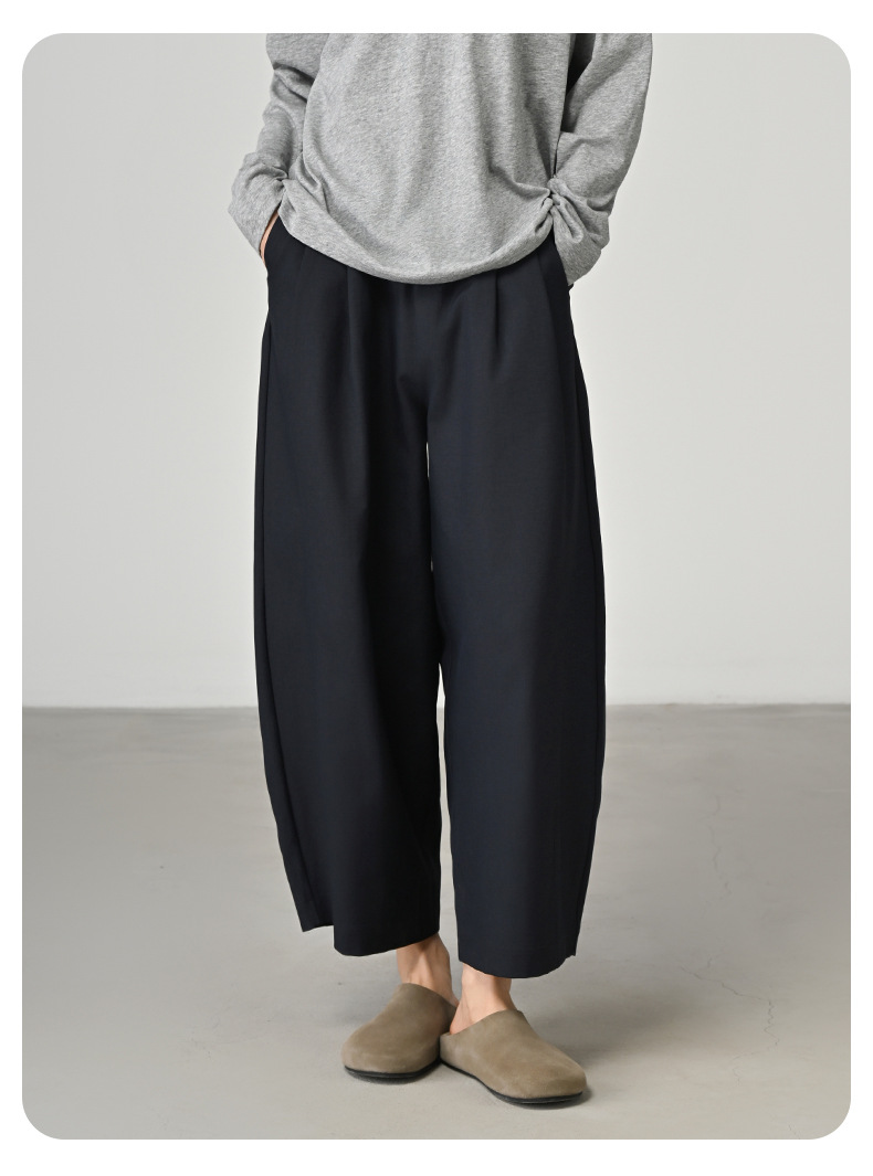パンツセットアップ リラックスドレープワイドパンツ
