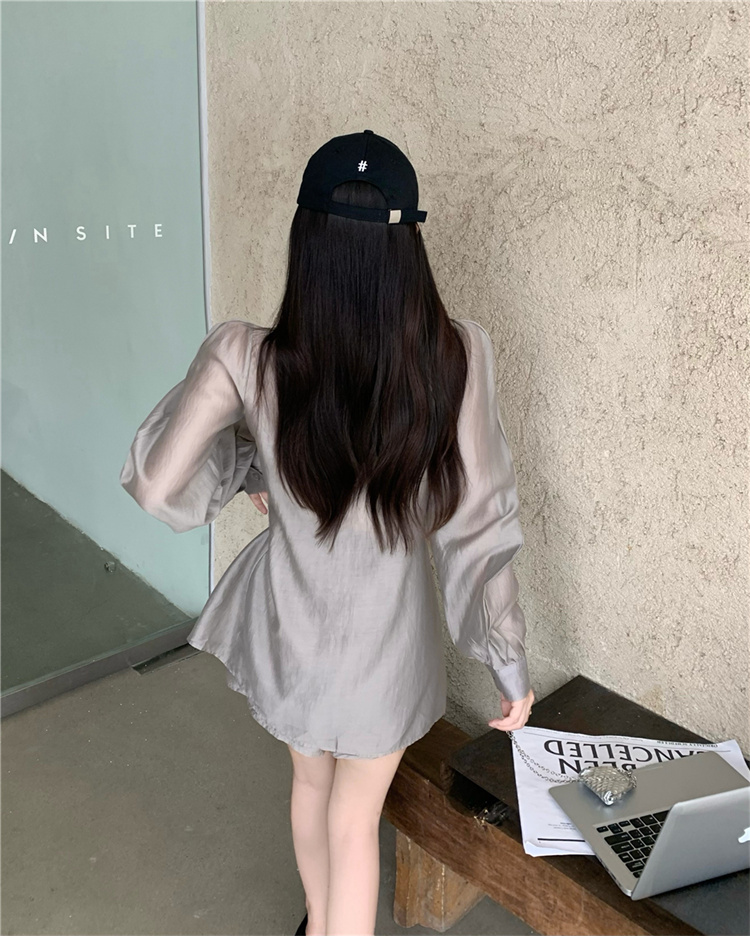 パンツセットアップ 袖ふんわりショートパンツ上下セット 日焼け対策
