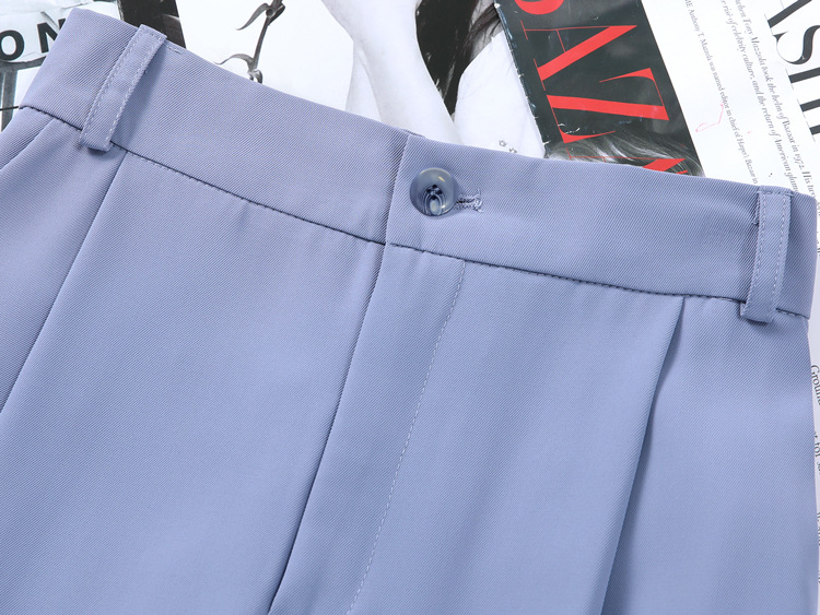 パンツセットアップ 半袖ゆったりジャケットワイドパンツセット