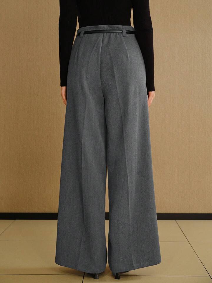 パンツセットアップ ハイウエストワイドパンツセットアップ