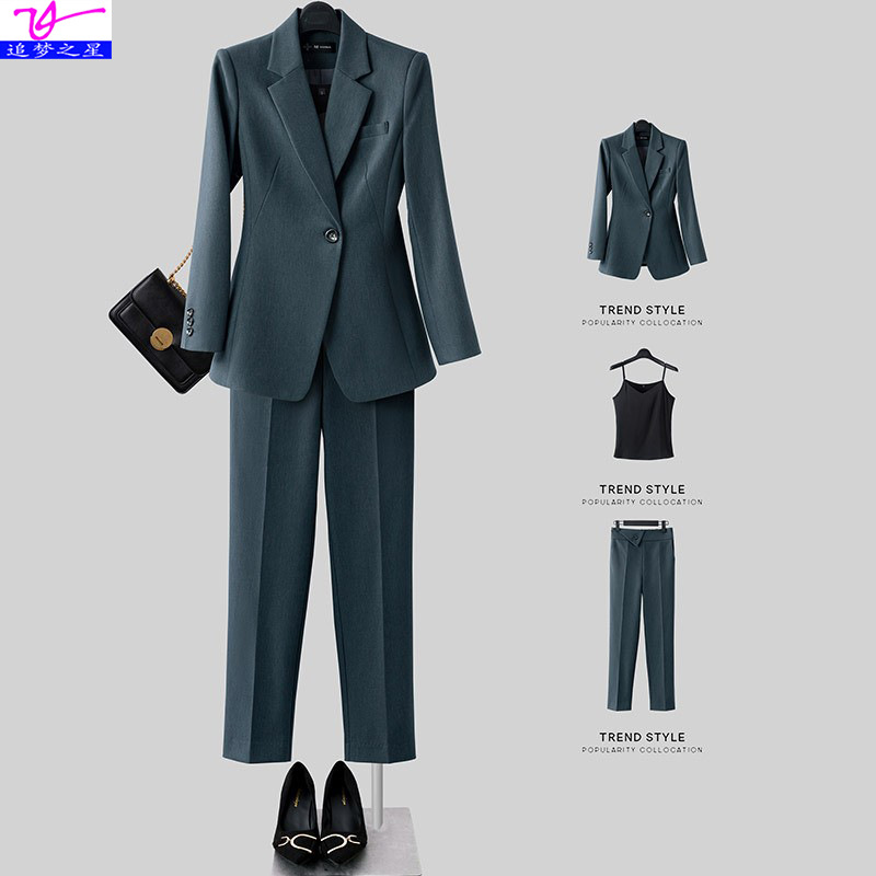 パンツセットアップ テーラード一つ釦ジャケット付きパンツセットアップスーツ