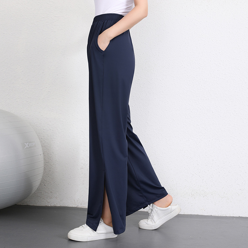 パンツセットアップ すっきりシルエットサイドスリットパンツ