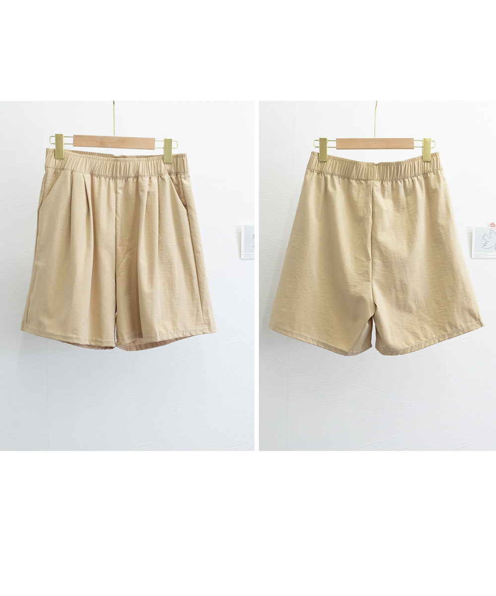 パンツセットアップ 韓国風ゆったりワイドショートパンツ女性用