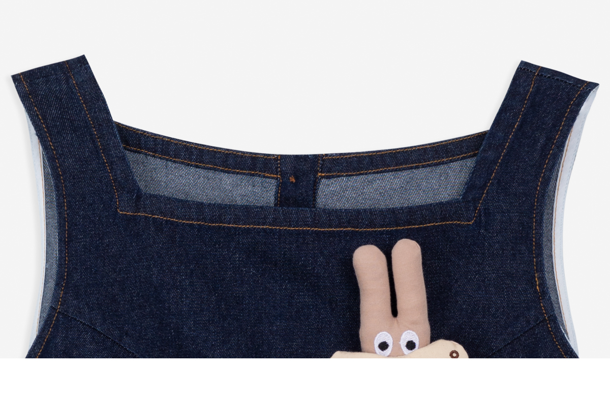 パンツセットアップ ペプラムデニム ワイドパンツセット