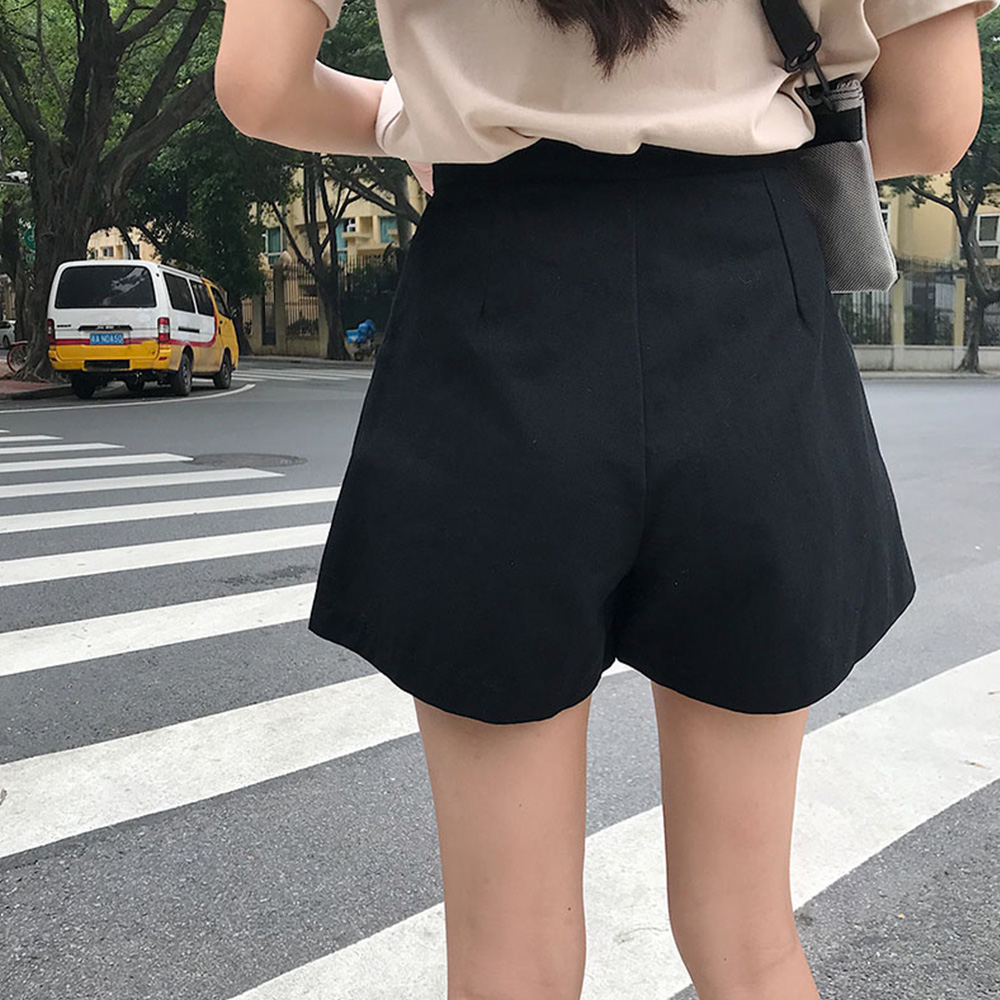 パンツセットアップ ハイウエスト ショート パンツ レディース 美脚