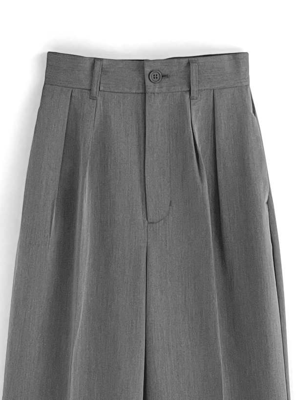 パンツセットアップ クロップド丈ジャケット×ワイドパンツセット