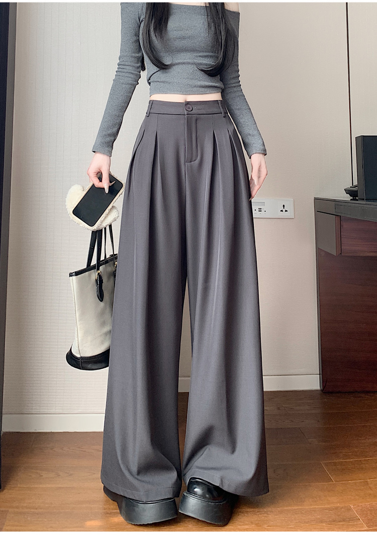 パンツセットアップ 流れるシルエット ワイドパンツ