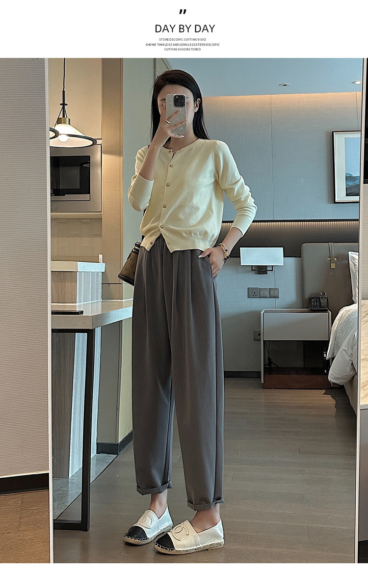 パンツセットアップ ゆったりシルエット美脚パンツ