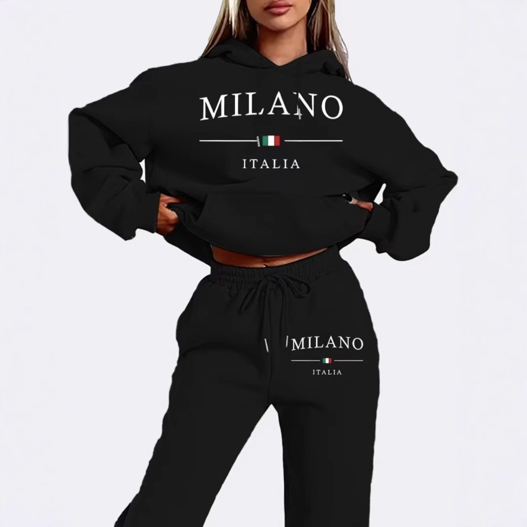 MILANOロゴ・スウェット パンツセットアップ ：リラックスと洗練を同時に叶える一着