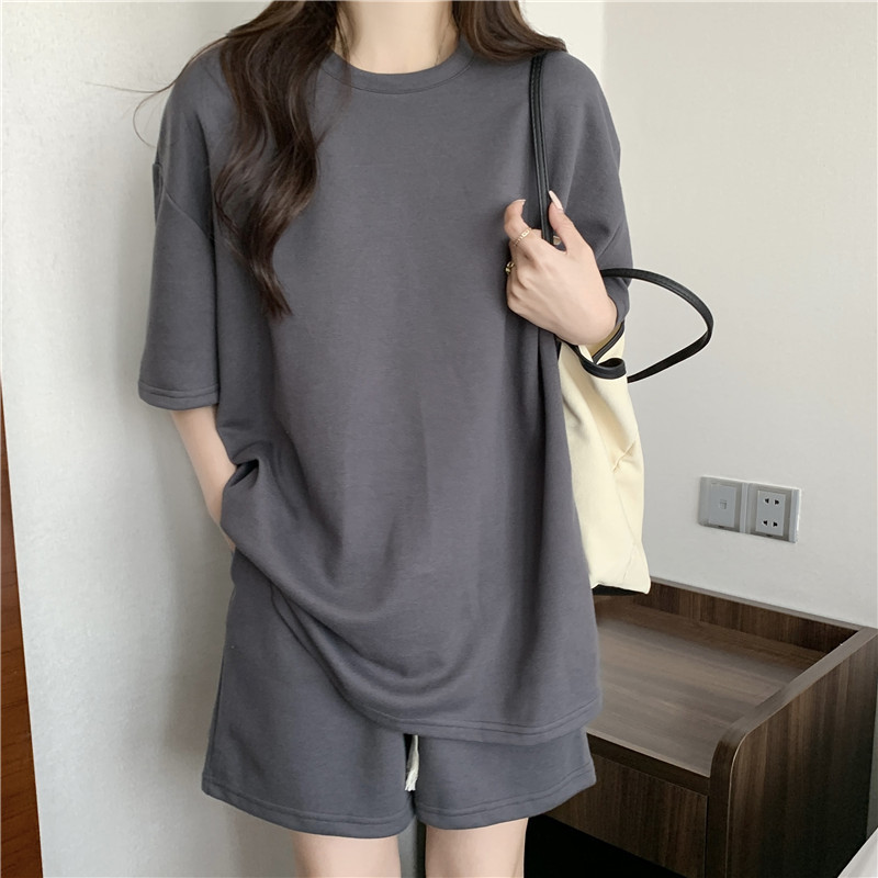 パンツセットアップ シンプル三角ワンポイントセットアップ