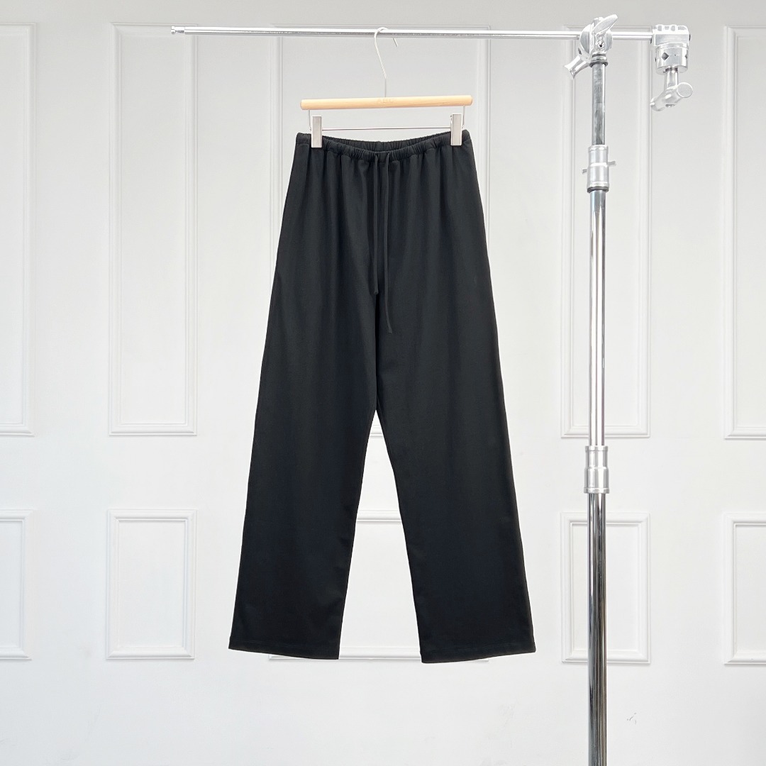 パンツセットアップ シンプル落ち感ワイドパンツセット