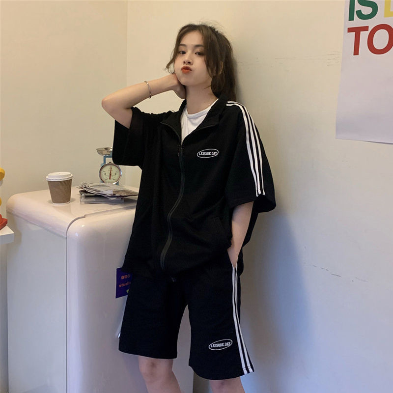 パンツセットアップ ラインサイドジップアップセットアップ