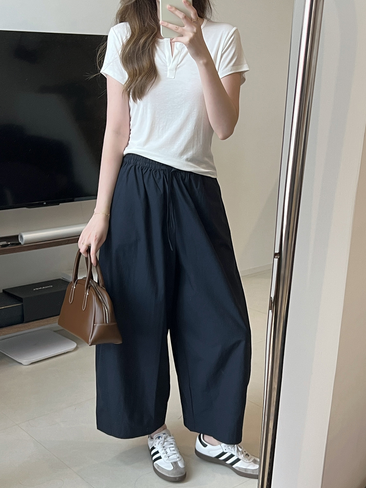 パンツセットアップ ゆったりシルエットコンフォートパンツ
