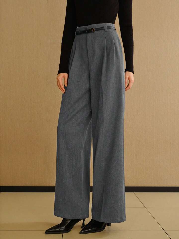 パンツセットアップ ハイウエストワイドパンツセットアップ