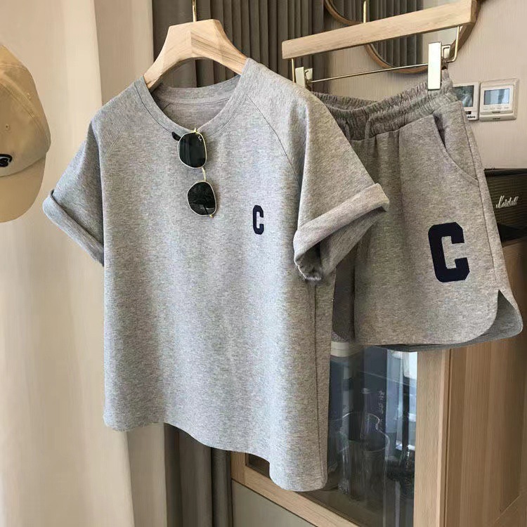 パンツセットアップ イニシャル刺繍入りルームウェアセット