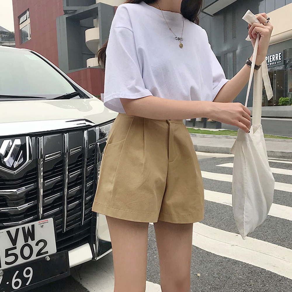 パンツセットアップ ハイウエスト ショート パンツ レディース 美脚