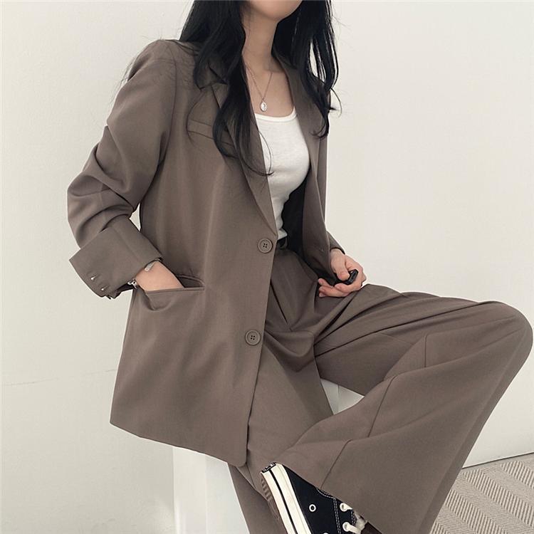 パンツセットアップ 上質感ゆったりシルエットセットアップ