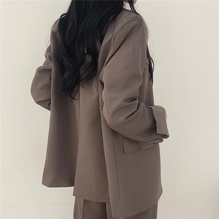 パンツセットアップ 上質感ゆったりシルエットセットアップ