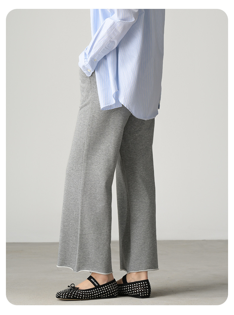 パンツセットアップ ゆったりドロスト風ワイドパンツ