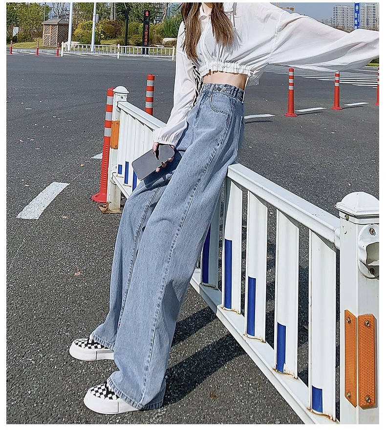 パンツセットアップ ゆったりシルエットデニムパンツ