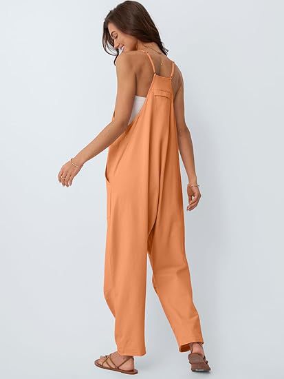 パンツセットアップ リラックスキャミオールインワン
