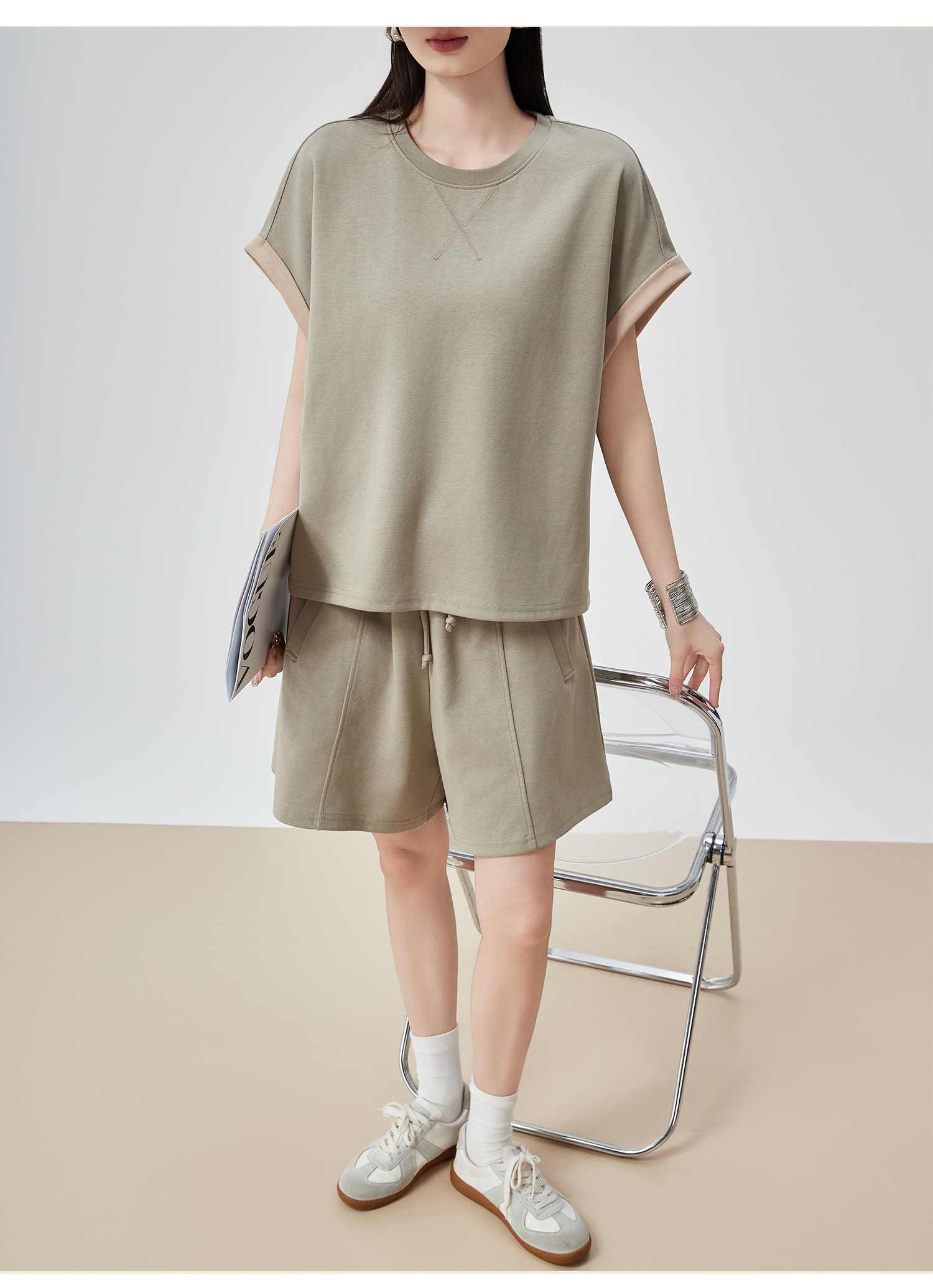 パンツセットアップ リラックスノースリーブセットアップ