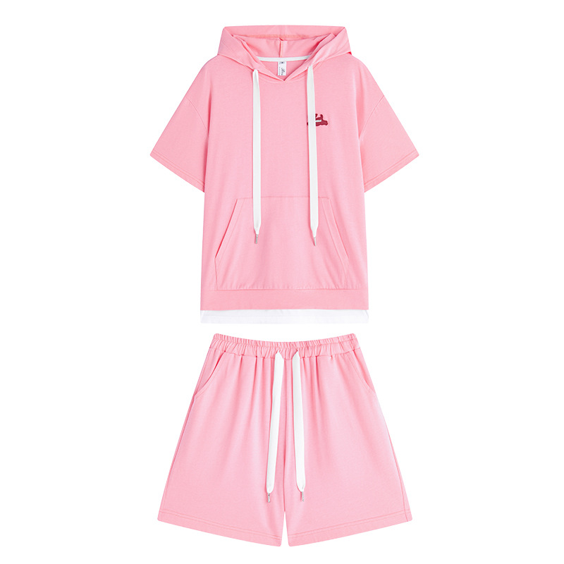 パンツセットアップ パーカーショートパンツセット