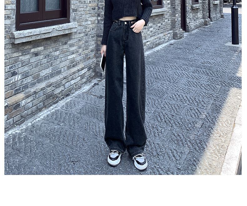 パンツセットアップ ハイウエストワイドデニムパンツセット