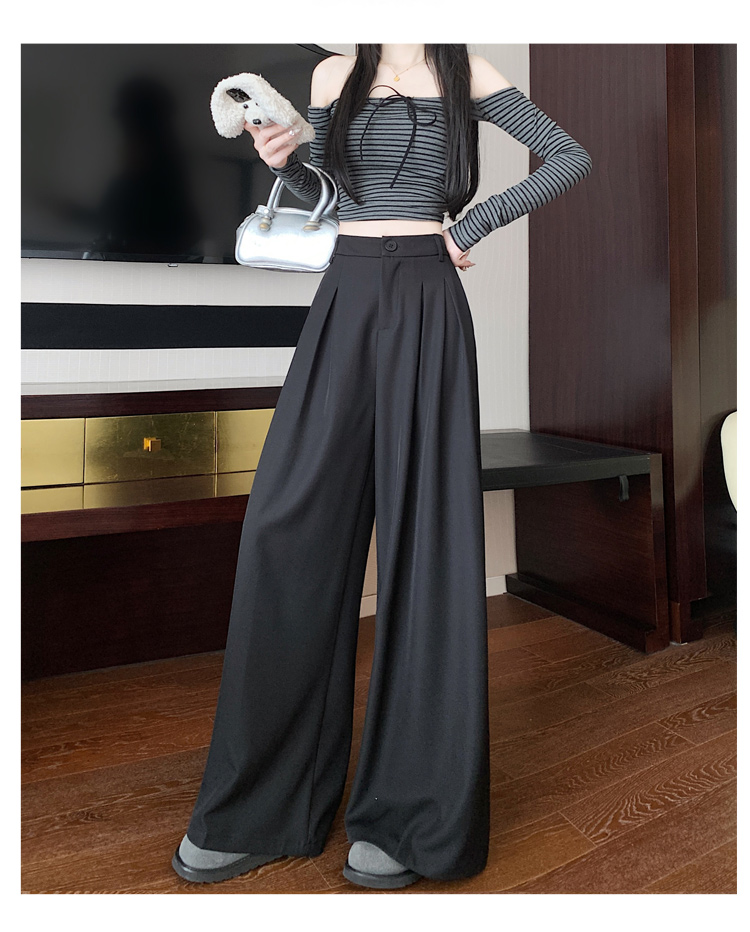 パンツセットアップ 流れるシルエット ワイドパンツ