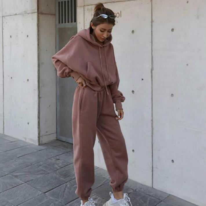 パンツセットアップ ゆったりフーディパンツセットアップ