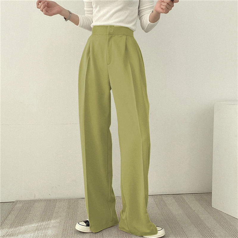 パンツセットアップ 上品フォルムワイドパンツ