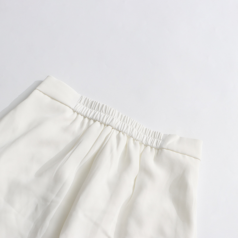 パンツセットアップ 立体花飾りノースリーブセットアップ