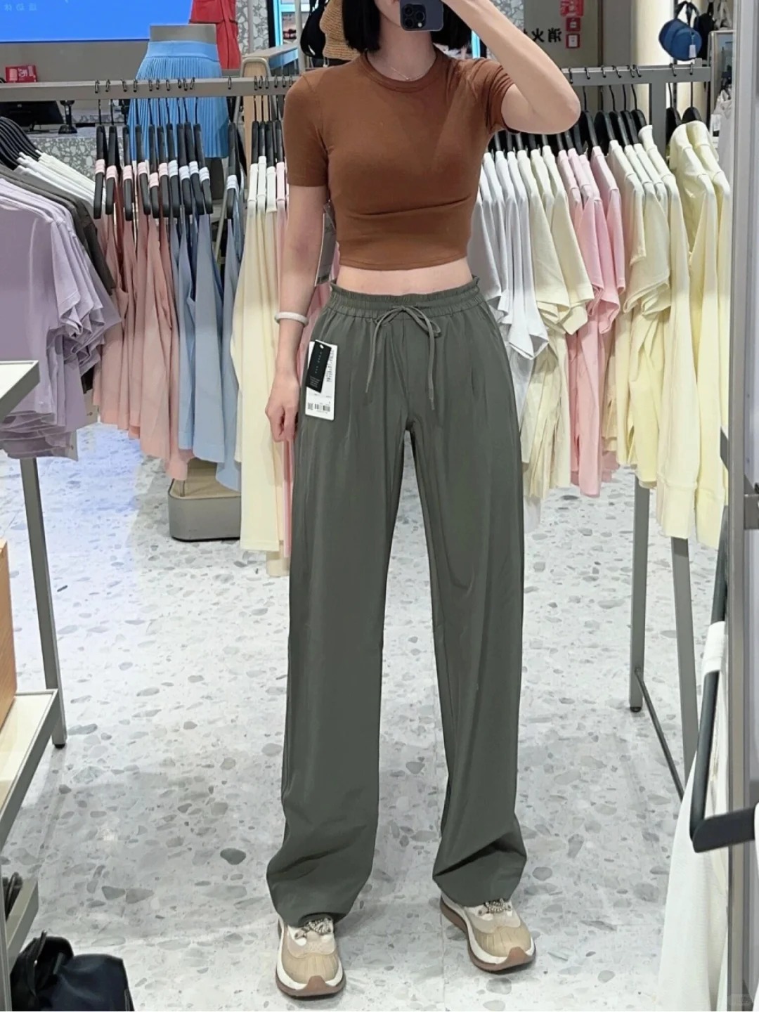 パンツセットアップ リラックスシルエットドローパンツ