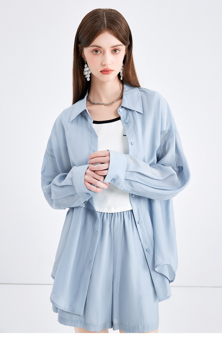 パンツセットアップ ショート 優雅シルエット リゾートセットアップ