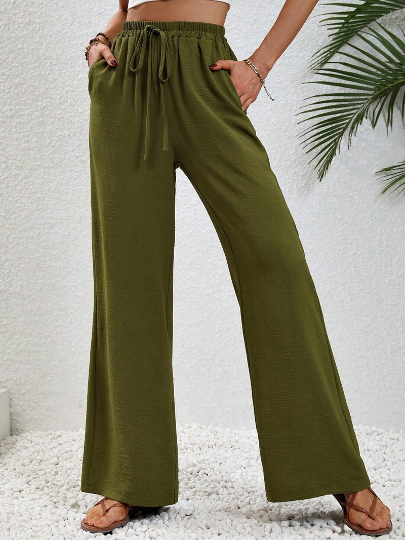 パンツセットアップ リラックスドロスト ワイドパンツ