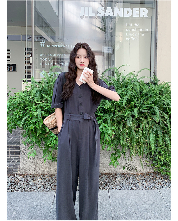 パンツセットアップ 優雅なゆとりワイドパンツセットアップ