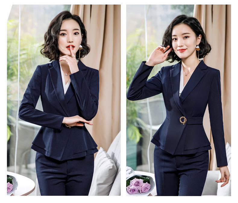 パンツセットアップ ペプラム裾ショールカラージャケットパンツセットアップ