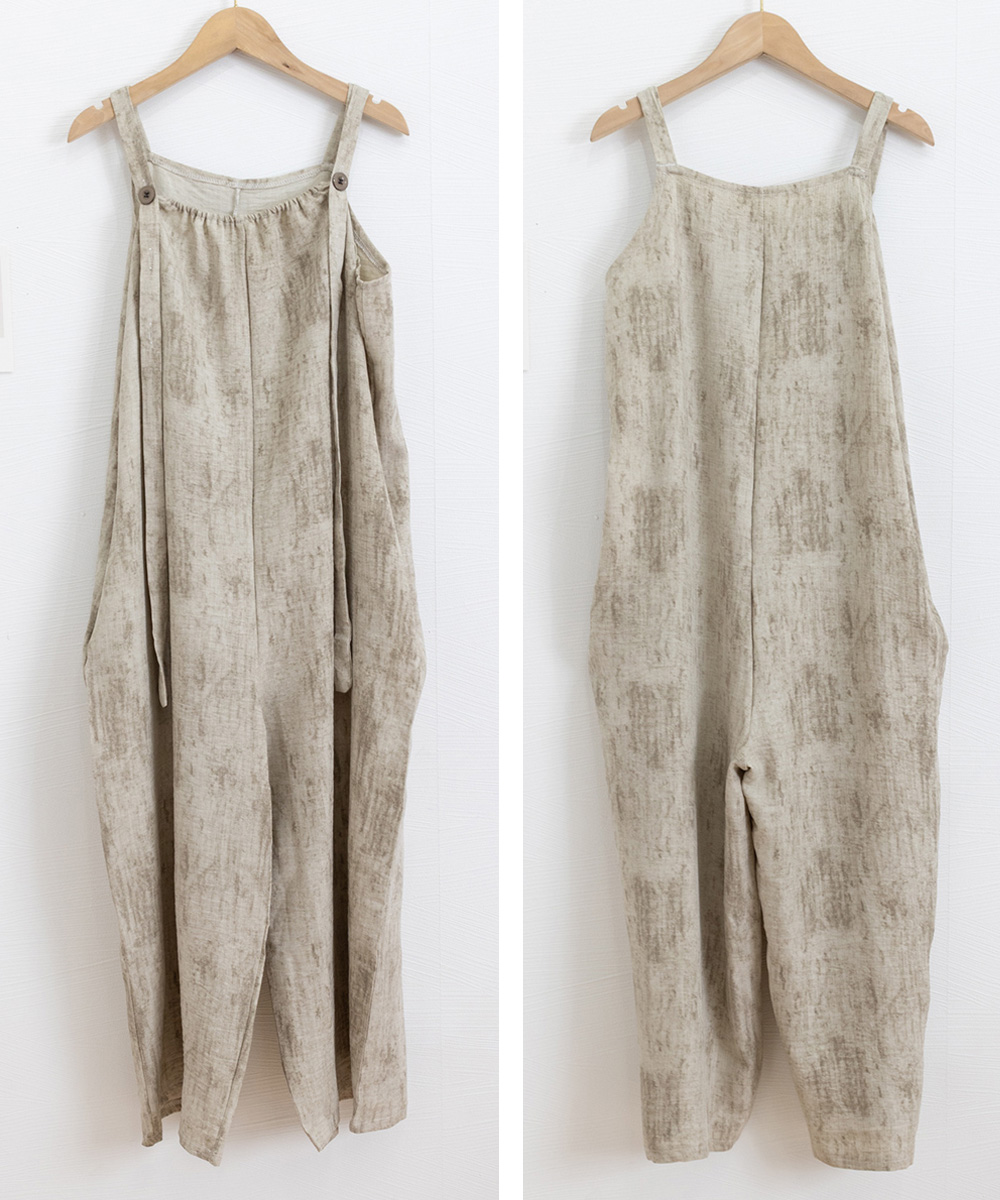 パンツセットアップ ワイド サロペット オールインワン 夏